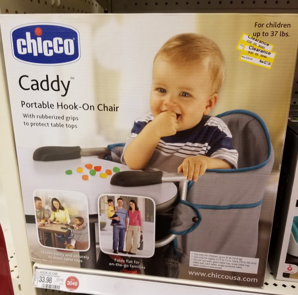 chicco caddy portable hook on chair