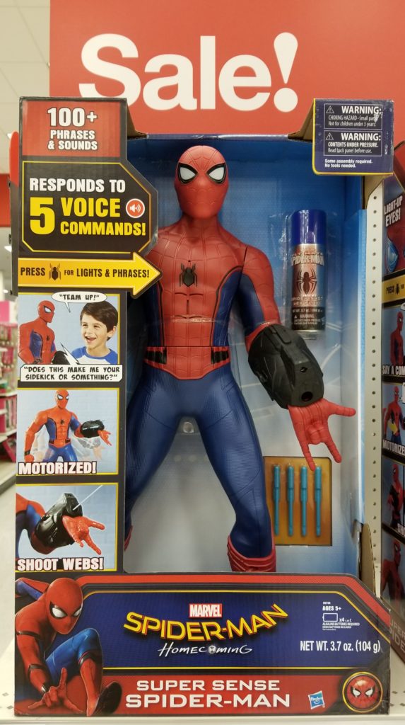 spider man homecoming super sense action figure