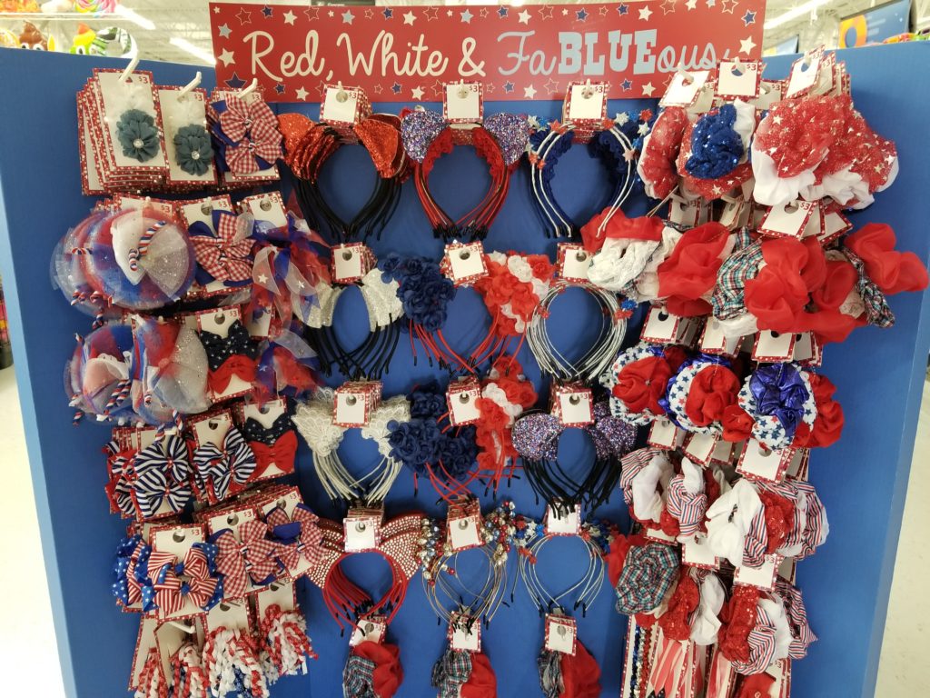 4th of July Accessories and Jewelry just 3.00 each at Walmart