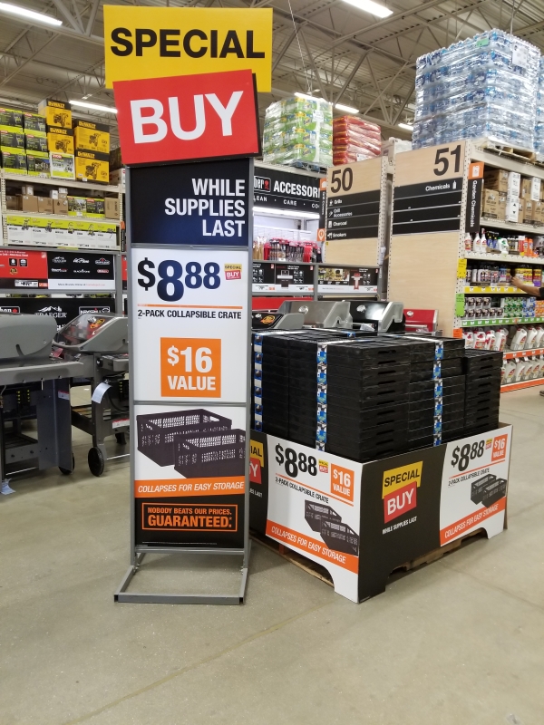 collapsible toy box home depot