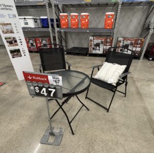 Mainstays 3 pc bistro set 67 47