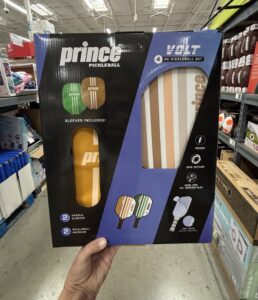 Pickleball set with sleeves