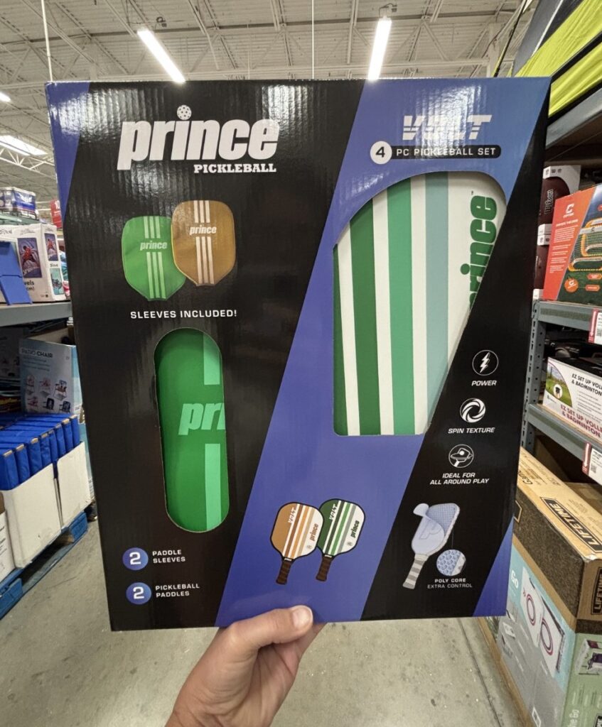 Pickleball set with sleeves