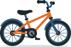 child's bike, bicycle, wheel, to go biking, ai generated