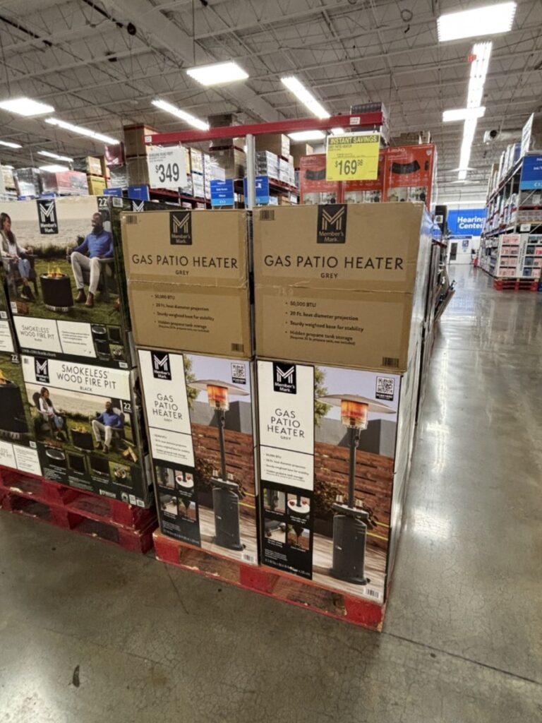 Member's Mark 50,000 BTU Patio Heater w LED Table IMG