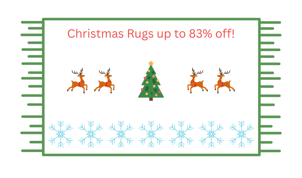 Christmas Rugs up to 83% off!