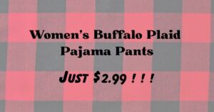 Women’s Buffalo Plaid Pajama Pants