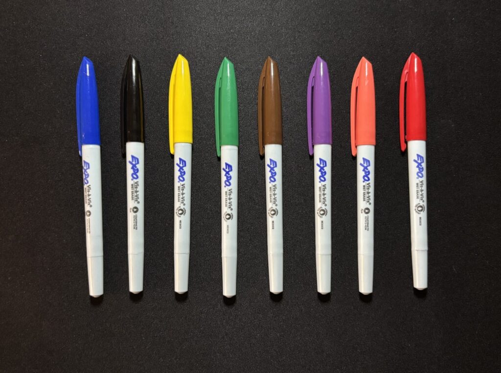 Wet erase markers expo IMG