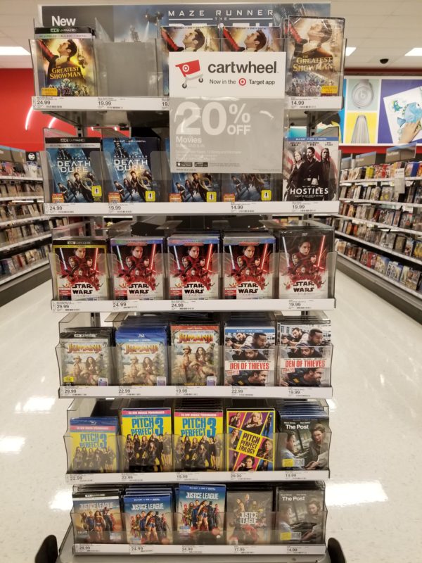 20% off Movies (Blu-ray, DVD, 4k) – in stores and online – at Target ...