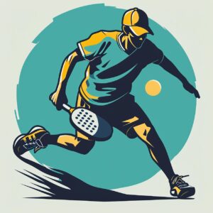 ai generated, pickleball, sports, player, action, game, athlete, dynamic, pose, 2d illustration, logo, pickleball, pickleball, pickleball, pickleball, pickleball