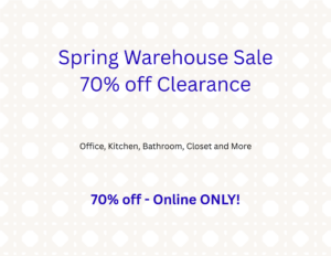 Spring Warehouse Sale 70% off Clearance