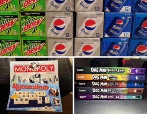 Games books soda